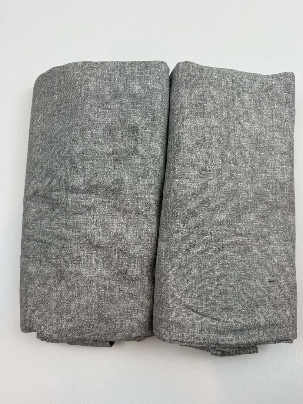 Pottery Barn Broadway Grey Unlined Pole Top 2x curtains 50x108